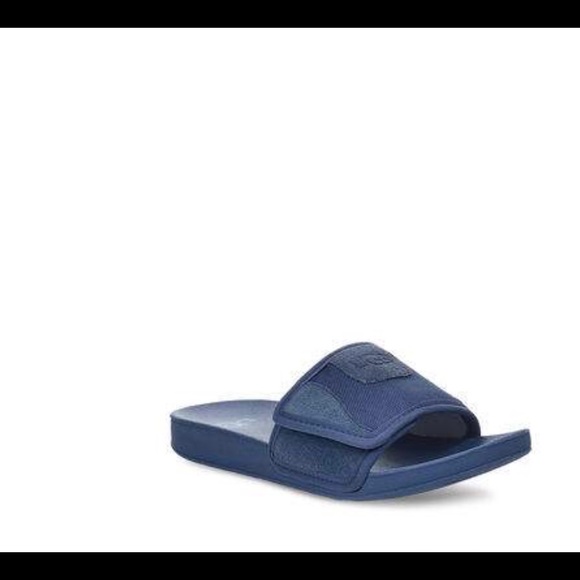 Uggs Big Kids Beach Slides Blue 🩴 - Picture 5 of 16